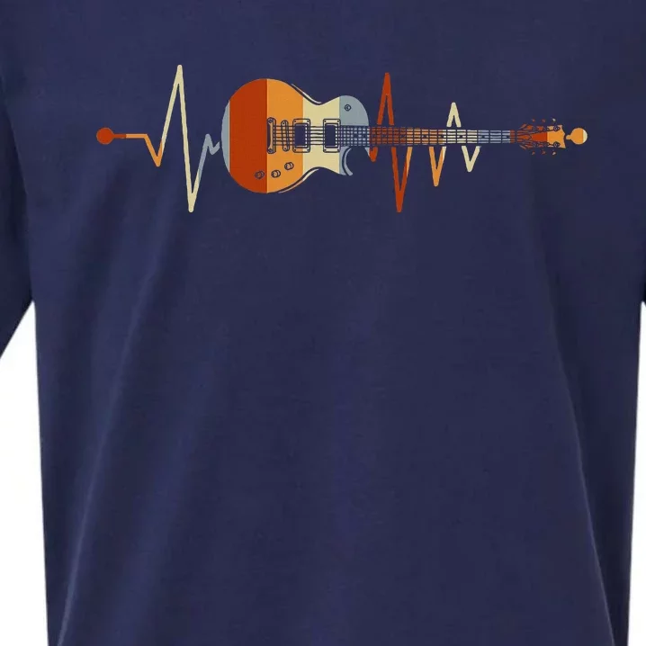 Heartbeat Guitar Sueded Cloud Jersey T-Shirt