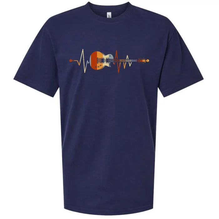 Heartbeat Guitar Sueded Cloud Jersey T-Shirt