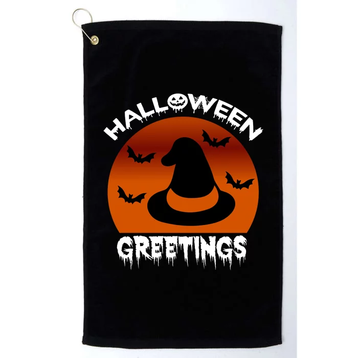 Halloween Greetings Platinum Collection Golf Towel