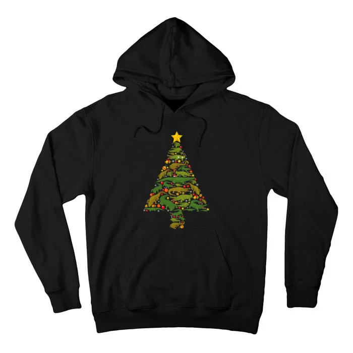 Hilarious Gator Holiday Festive Reptile Xmas Tall Hoodie