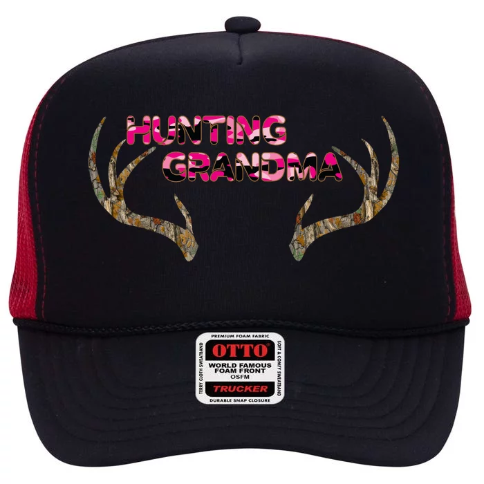 Hunting Grandma High Crown Mesh Trucker Hat