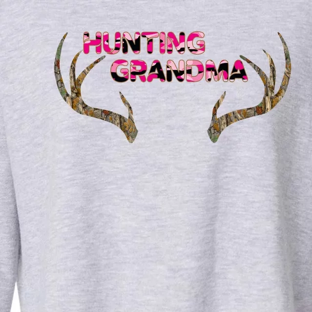 Hunting Grandma Cropped Pullover Crew