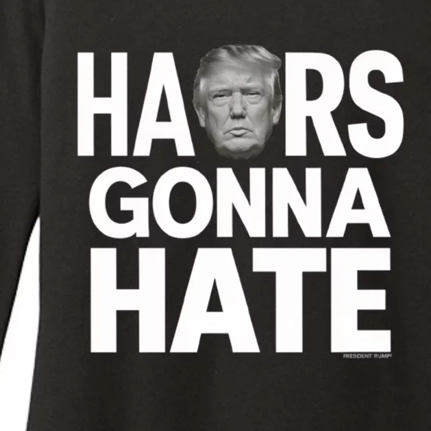 Haters Gonna Hate President Donald Trump Gift Womens CVC Long Sleeve Shirt