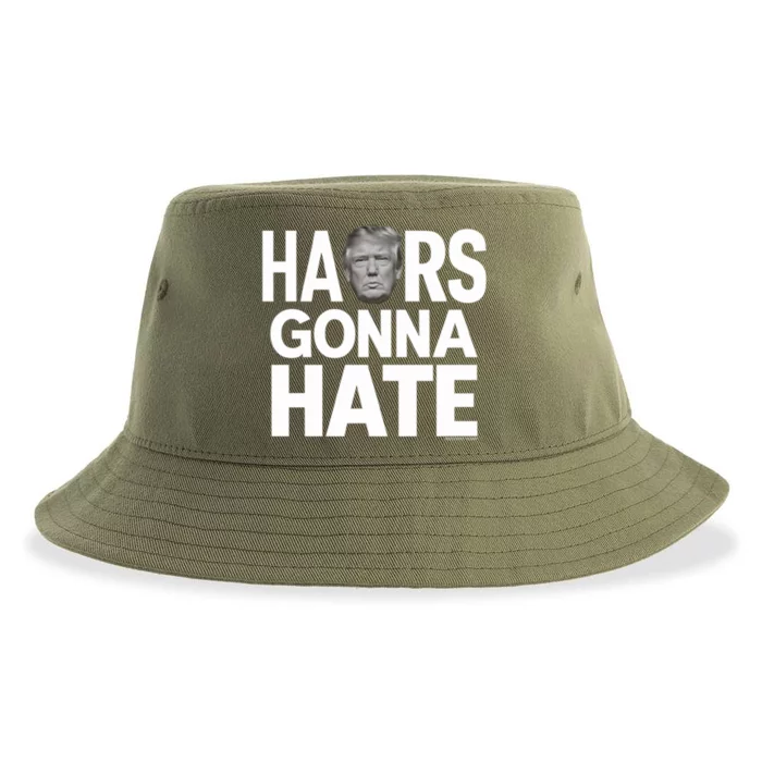 Haters Gonna Hate President Donald Trump Gift Sustainable Bucket Hat