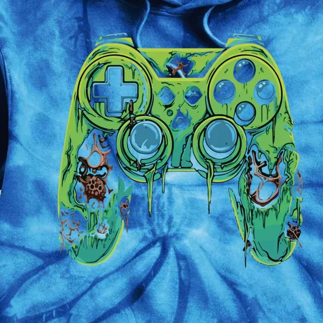 Halloween Gaming Halloween Gamer Video Game Skeleton Gift Tie Dye Hoodie