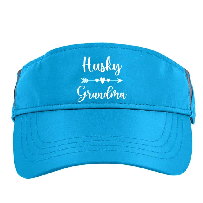 Husky Grandma Husky Dog Lovers Gift Funny Mothers Day Adult Drive Performance Visor