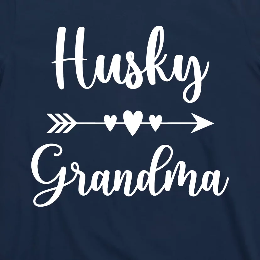 Husky Grandma Husky Dog Lovers Gift Funny Mothers Day T-Shirt