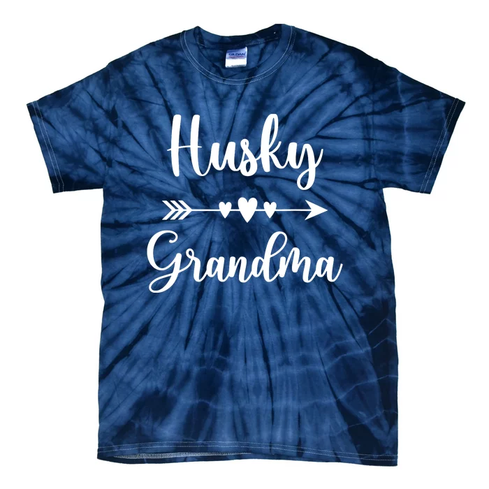 Husky Grandma Husky Dog Lovers Gift Funny Mothers Day Tie-Dye T-Shirt