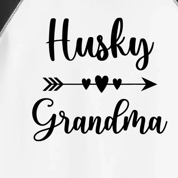 Husky Grandma Husky Dog Lovers Gift Funny Mothers Day Toddler Fine Jersey T-Shirt