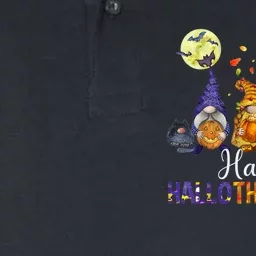 HalloThanksMas Gnomes Halloween Thanksgiving Christmas Softstyle Adult Sport Polo