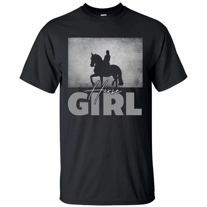 Horse Girl Horseback Riding Horse Tall T-Shirt