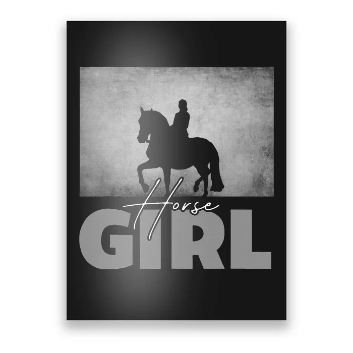 Horse Girl Horseback Riding Horse Poster