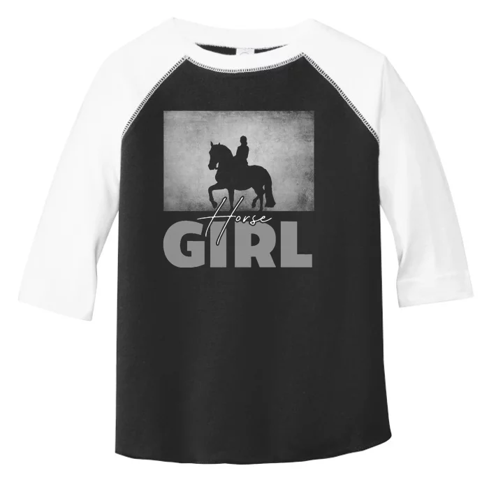 Horse Girl Horseback Riding Horse Toddler Fine Jersey T-Shirt