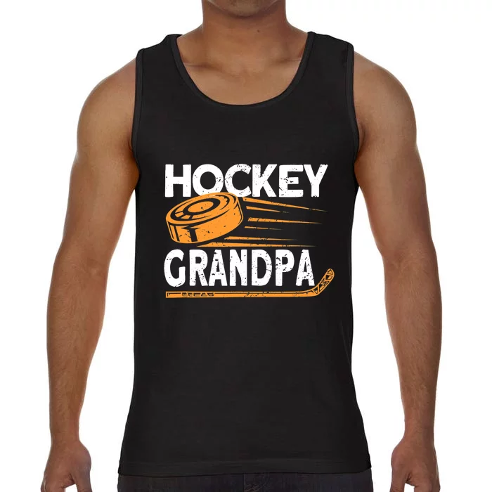 Hockey Grandpa Hockey Player Ice Hockey Comfort Colors® Tank Top