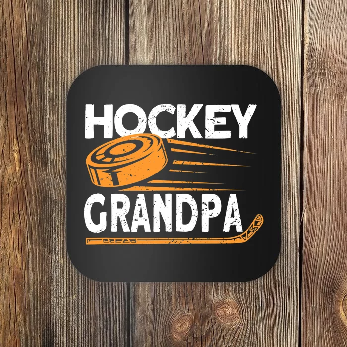 Hockey Grandpa Hockey Player Ice Hockey Coaster