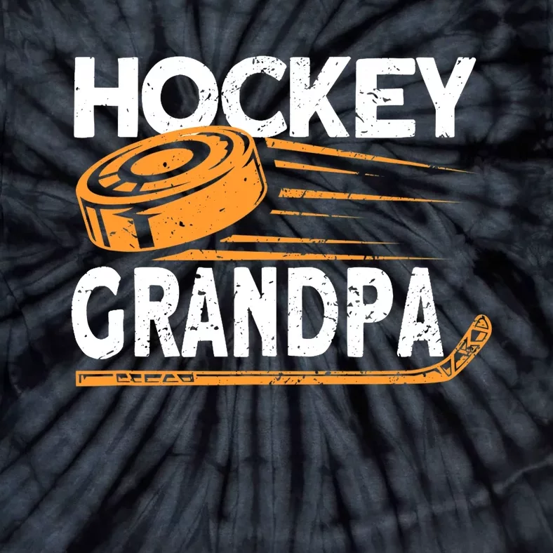 Hockey Grandpa Hockey Player Ice Hockey Tie-Dye T-Shirt