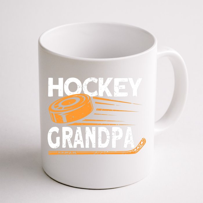 Hockey Grandpa Hockey Player Ice Hockey Front & Back Coffee Mug