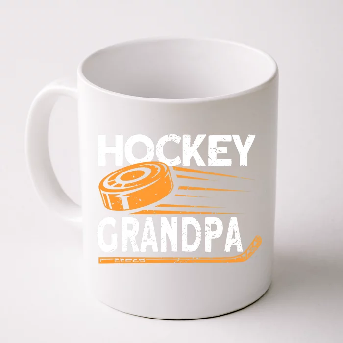 Hockey Grandpa Hockey Player Ice Hockey Front & Back Coffee Mug