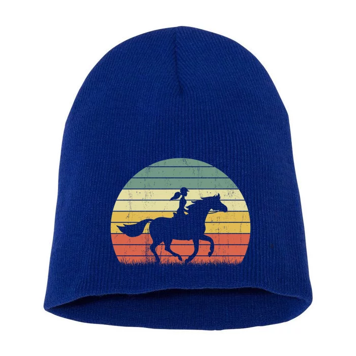 Horse Gift Horseback Riding Equestrian Gift Short Acrylic Beanie