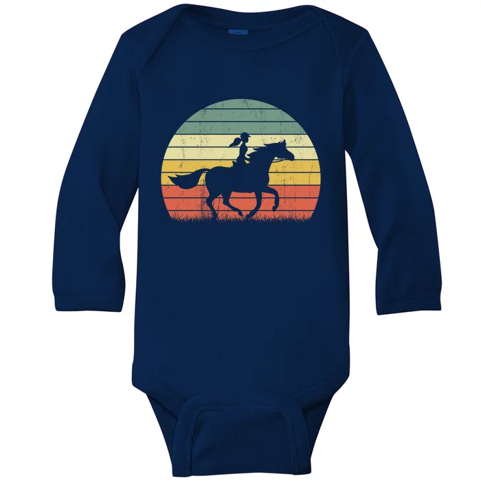 Horse Gift Horseback Riding Equestrian Gift Baby Long Sleeve Bodysuit