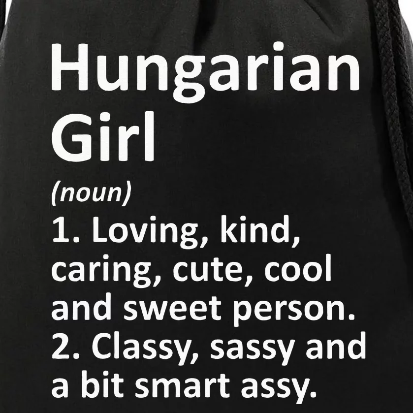 HUNGARIAN GIRL HUNGARY Gift Funny Country Home Roots Descent Drawstring Bag