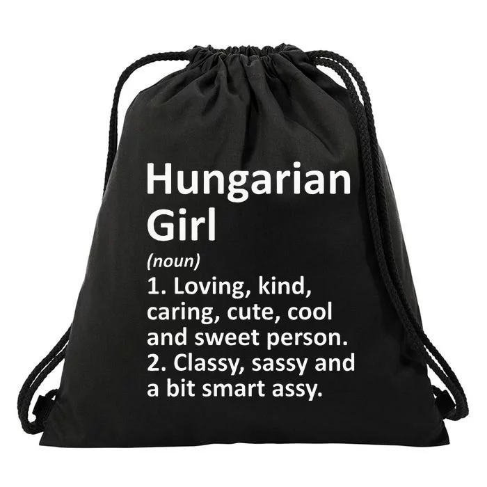 HUNGARIAN GIRL HUNGARY Gift Funny Country Home Roots Descent Drawstring Bag