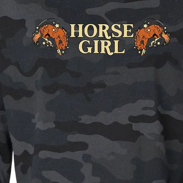 Horse Girl Cropped Pullover Crew