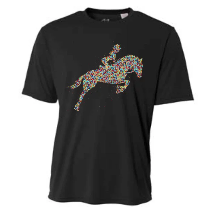 Horse Girl Horseback Riding Cooling Performance Crew T-Shirt