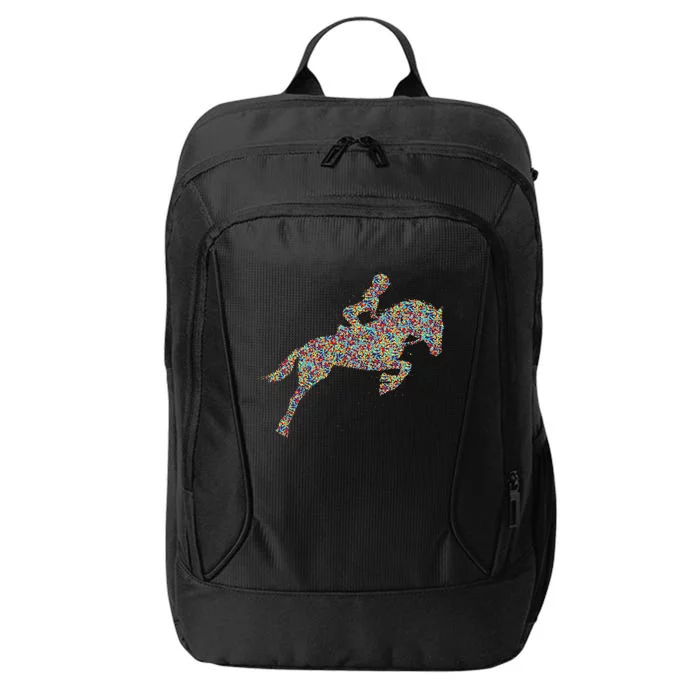 Horse Girl Horseback Riding City Backpack