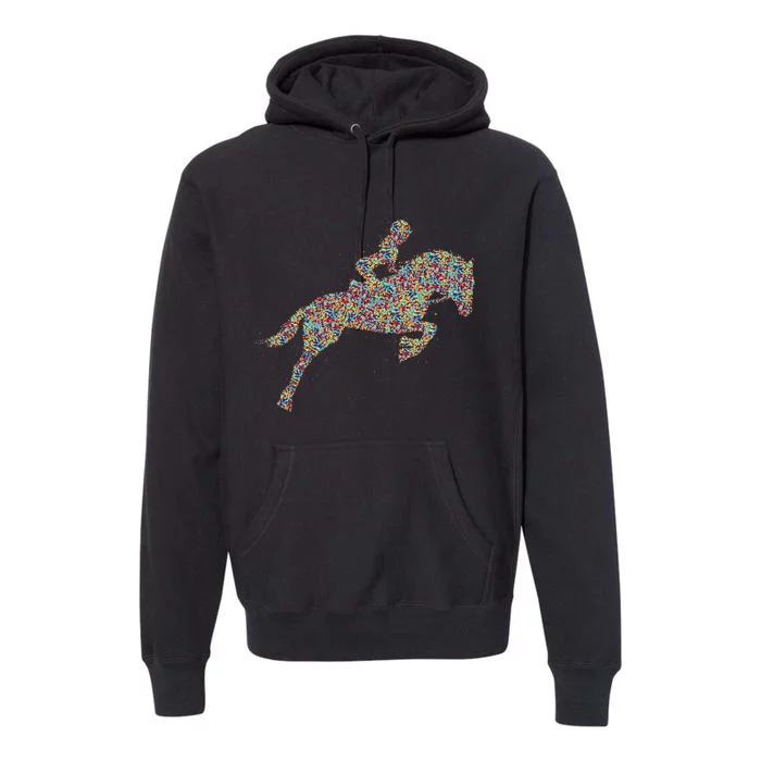 Horse Girl Horseback Riding Premium Hoodie