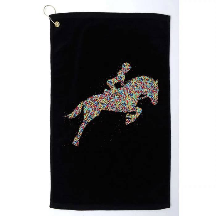 Horse Girl Horseback Riding Platinum Collection Golf Towel