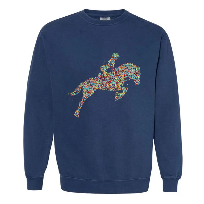 Horse Girl Horseback Riding Garment-Dyed Sweatshirt