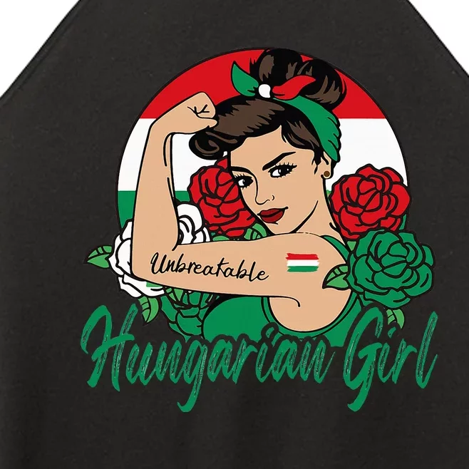 Hungarian Girl Hungary Woman Magyar Flag Women’s Perfect Tri Rocker Tank