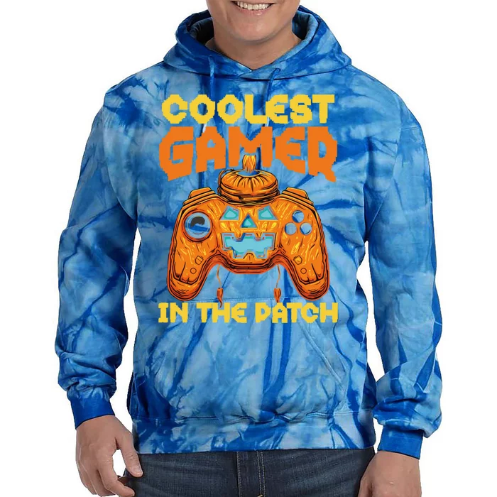 Halloween Gaming Halloween Gamer Spooky Video Game Cool Gift Tie Dye Hoodie