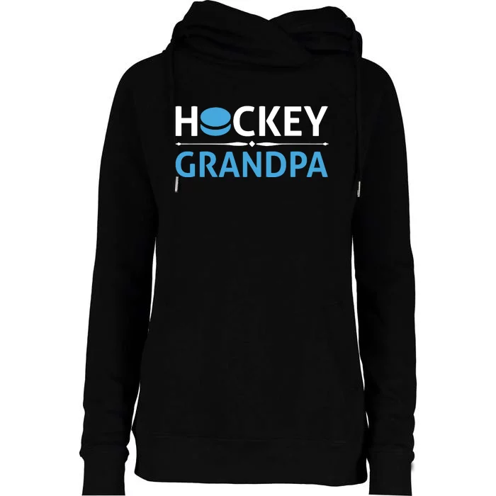 Hockey Grandpa Womens Funnel Neck Pullover Hood