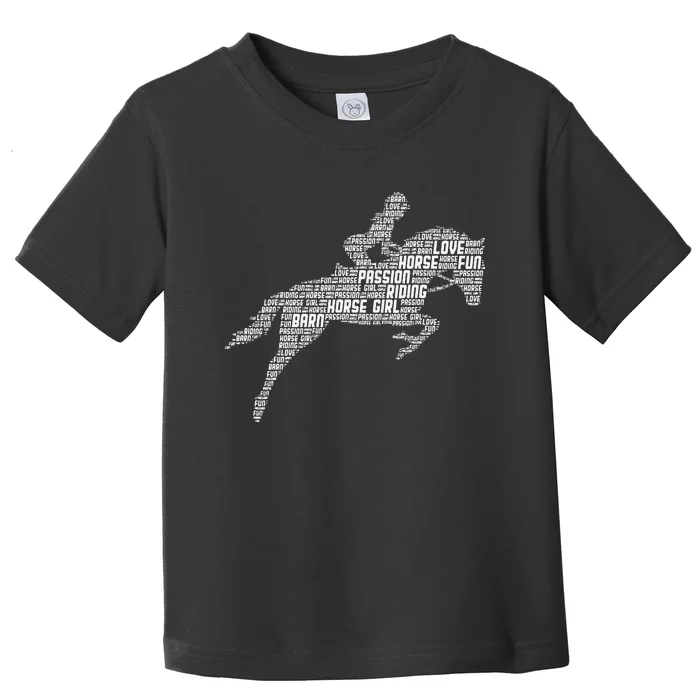 Horse Girl Horseback Riding Women Toddler T-Shirt