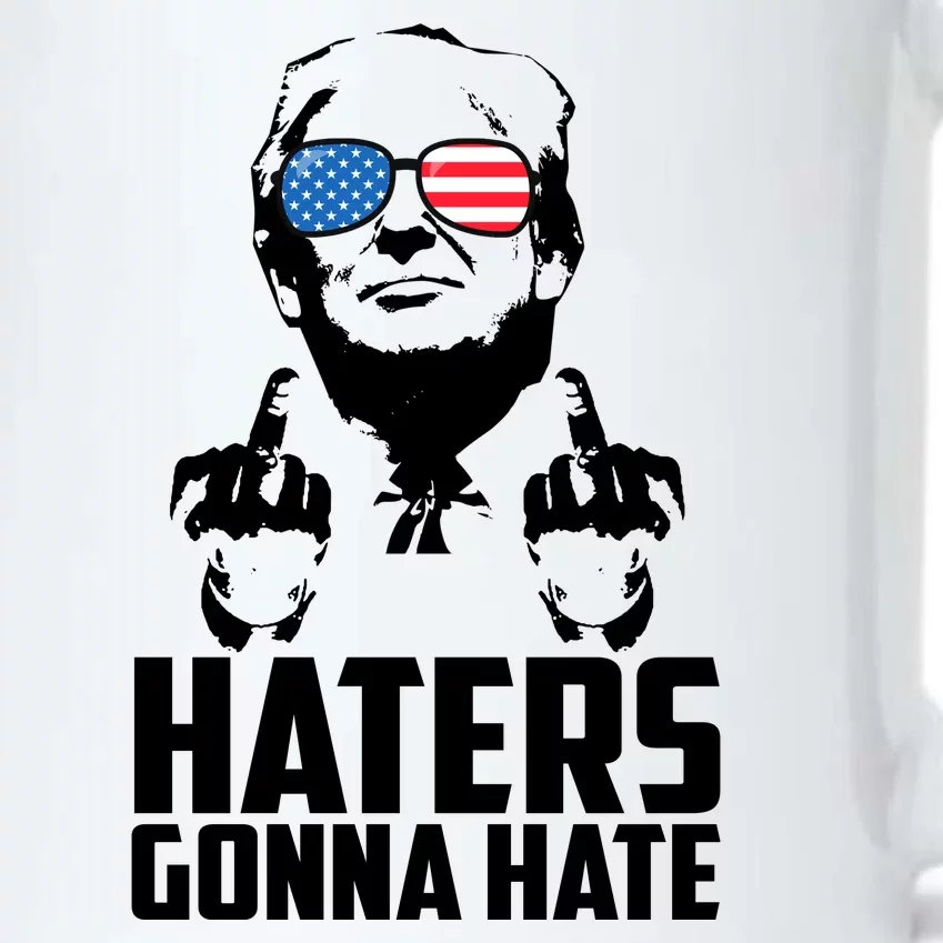 Haters Gonna Hate Donald Trump Middle Finger Funny Usa Black Color Changing Mug