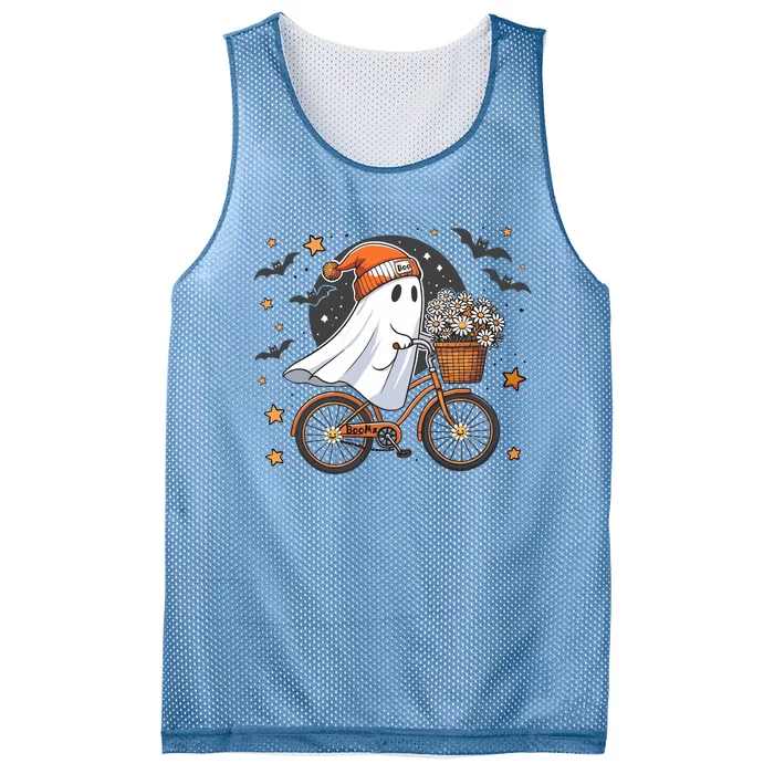 Halloween Ghost Mesh Reversible Basketball Jersey Tank