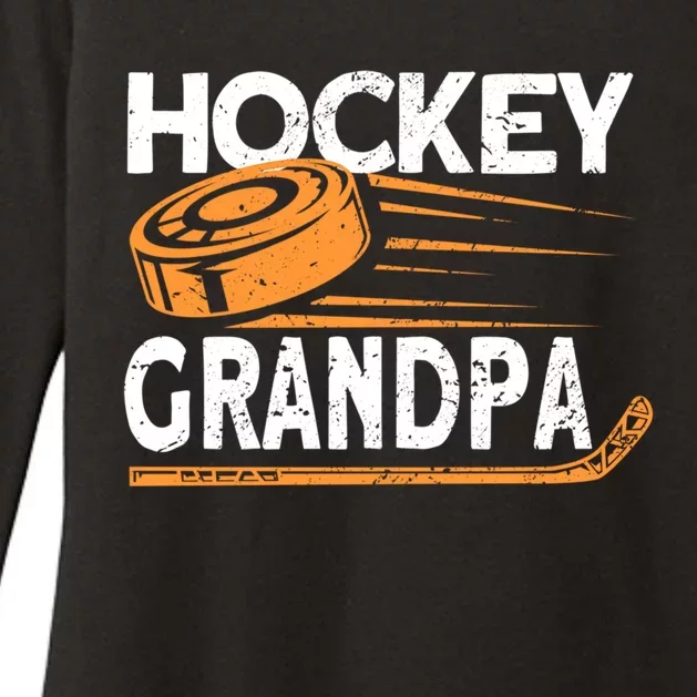 Hockey Grandpa Hockey Player Ice Hockey Gift Womens CVC Long Sleeve Shirt