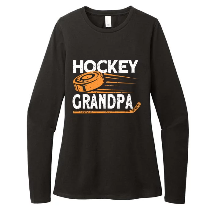 Hockey Grandpa Hockey Player Ice Hockey Gift Womens CVC Long Sleeve Shirt