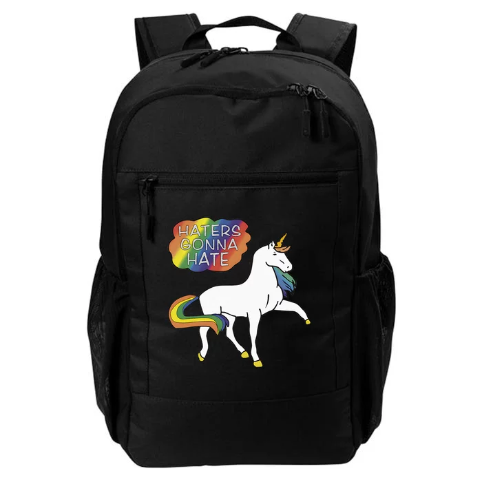 Haters Gonna Hate Unicorn Meme Daily Commute Backpack