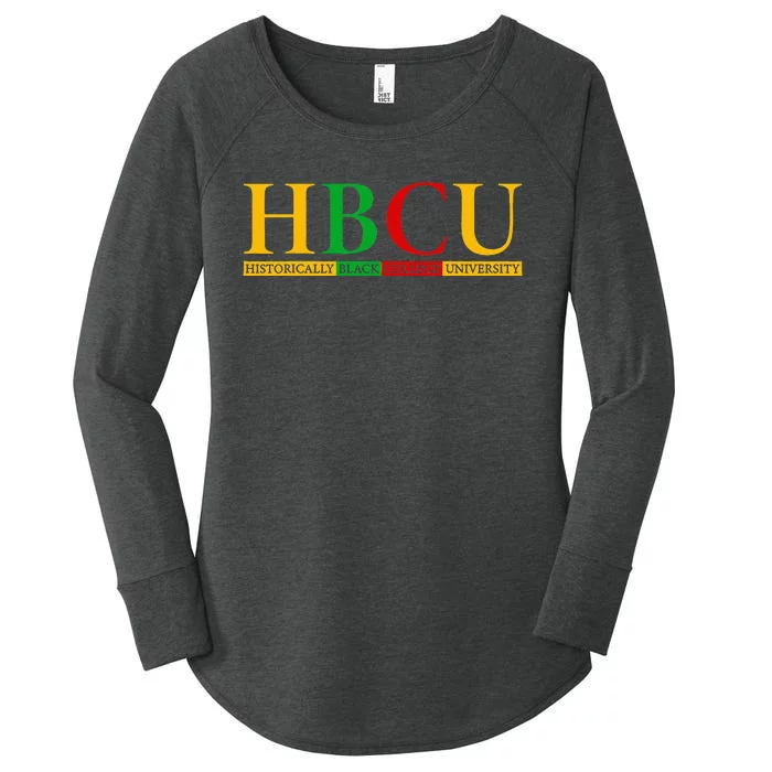 HBCU Grad History Historical Black College Graduate Women's Perfect Tri Tunic Long Sleeve Shirt