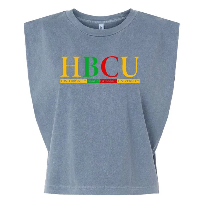 HBCU Grad History Historical Black College Graduate Garment-Dyed Women's Muscle Tee