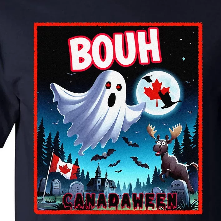 Halloween Ghost In Canada Says Boo In French Candian Tall T-Shirt