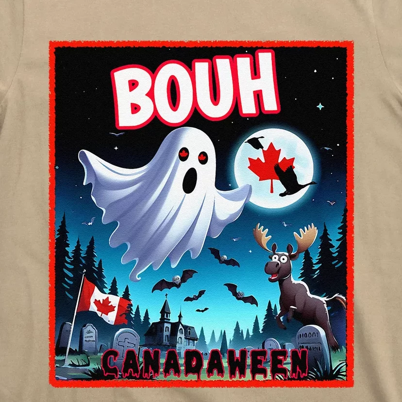 Halloween Ghost In Canada Says Boo In French Candian T-Shirt