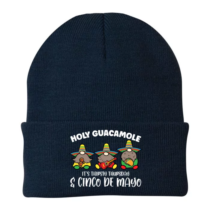 Holy Guacamole It's Thirsty Thursday And Cinco De Mayo Cool Gift Knit Cap Winter Beanie