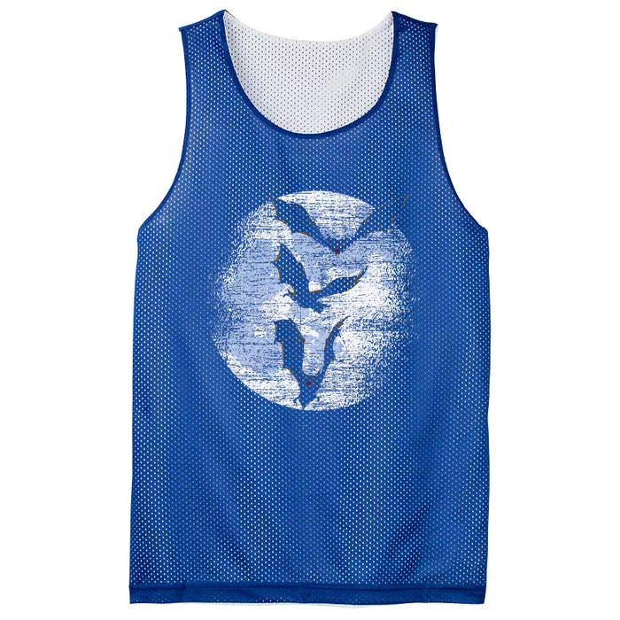 Halloween Gift Idea Moonlight Vampire Bat Mesh Reversible Basketball Jersey Tank