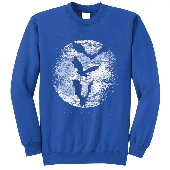 Halloween Gift Idea Moonlight Vampire Bat Tall Sweatshirt