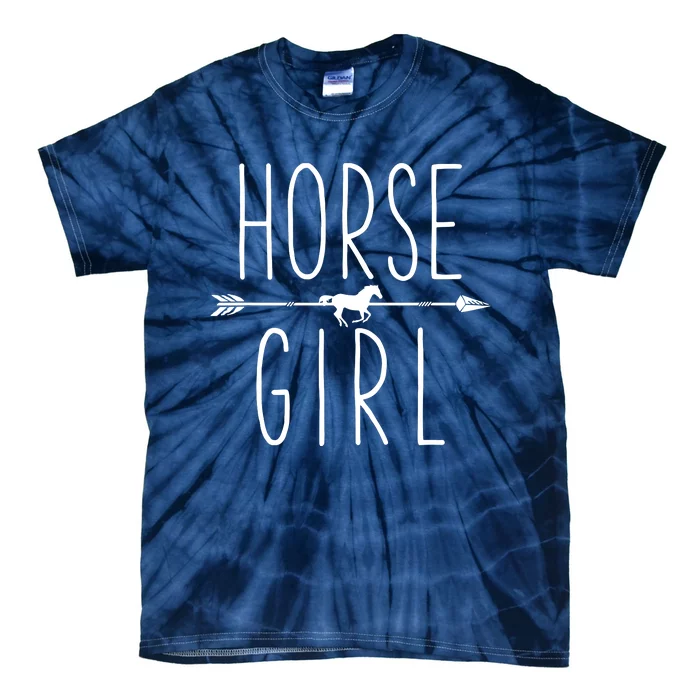 Horse Girl I Love My Horses Equestrian Horseback Riding Tie-Dye T-Shirt