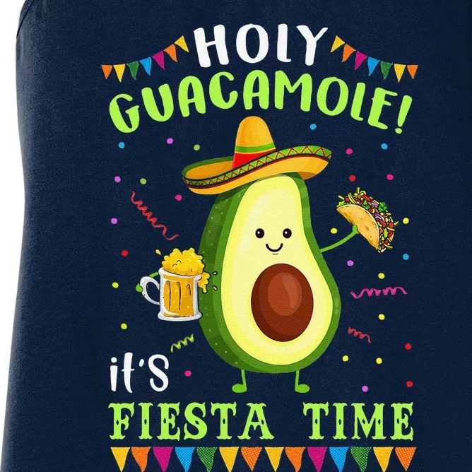 Holy Guacamole It's Fiesta Time For Women Women's Racerback Tank